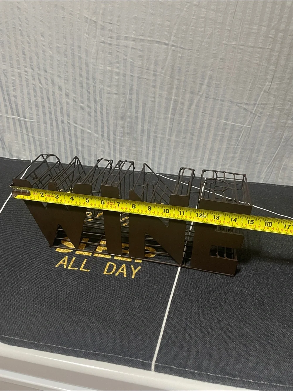 WINE cork holder  - Brown Metal